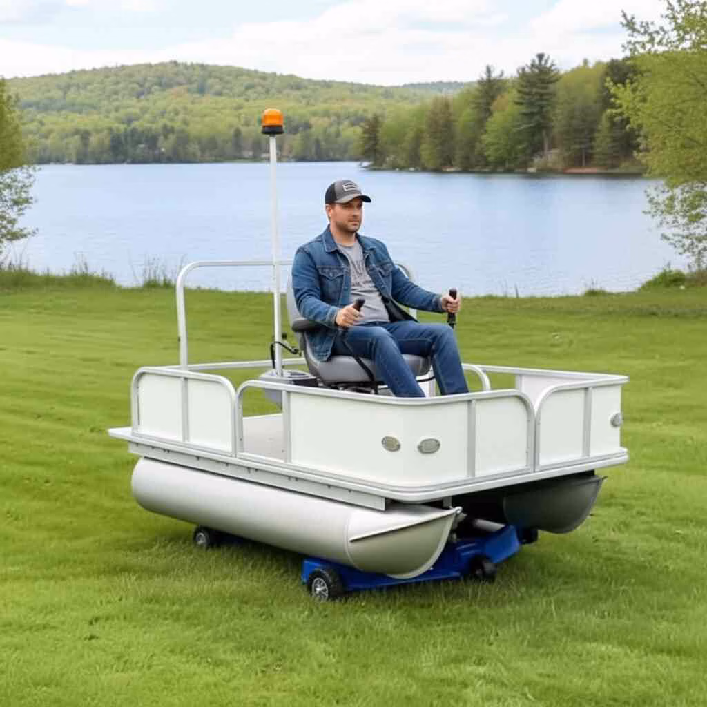 Pontoon Boat Lawn Mowers: The Solution to Impossible Shorelines