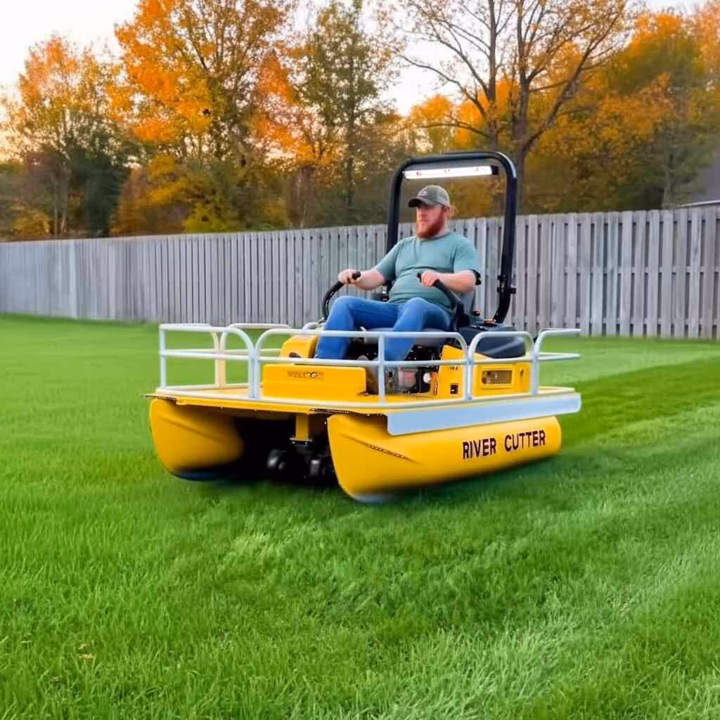 Pontoon Boat Lawn Mowers: The Solution to Impossible Shorelines